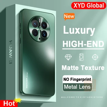 High End a Huawei Mate 50 Pro Mate50 Case márkához Matte bőr a Huawei Mate50 Pro Mate 50 Case Cover Phone Bumper Shell Funda