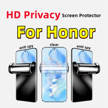 2db kémelhárító képernyővédő fólia Honor 80/70/60/50 Pro HD Privacy hidrogél film a Honor Magic 5 / Magic4 / Magic3 Pro X40 V40 luxus számára
